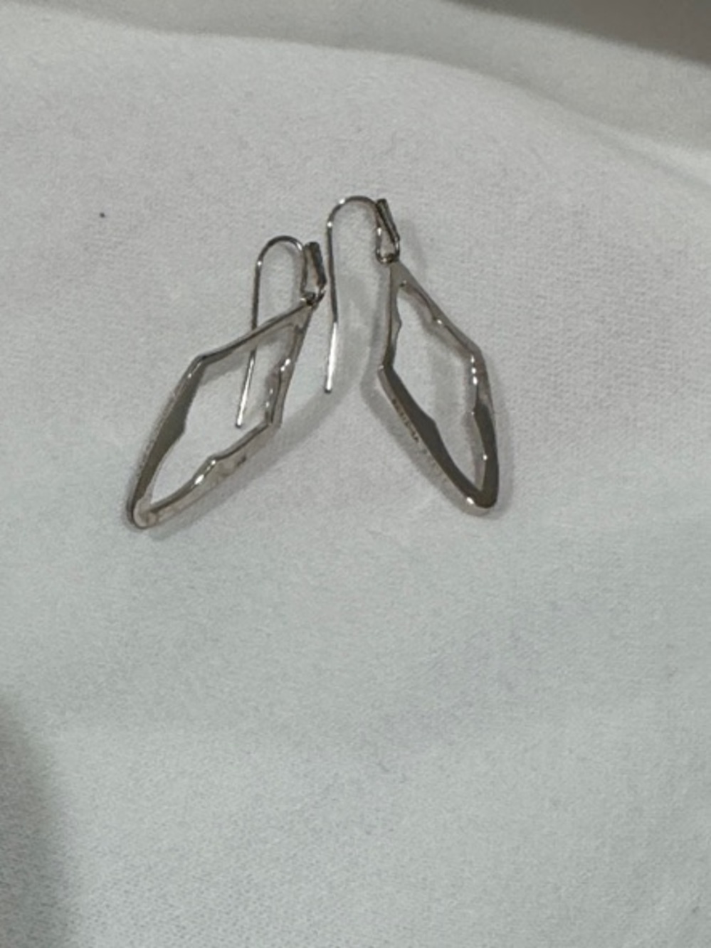 Kendra Scott Silver Geometric Drop Earrings - Women Jewelry